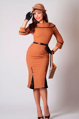 40s Style Fitted Dress Size 12, 14 & 16