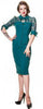 Teal Fitted Dress Size 8